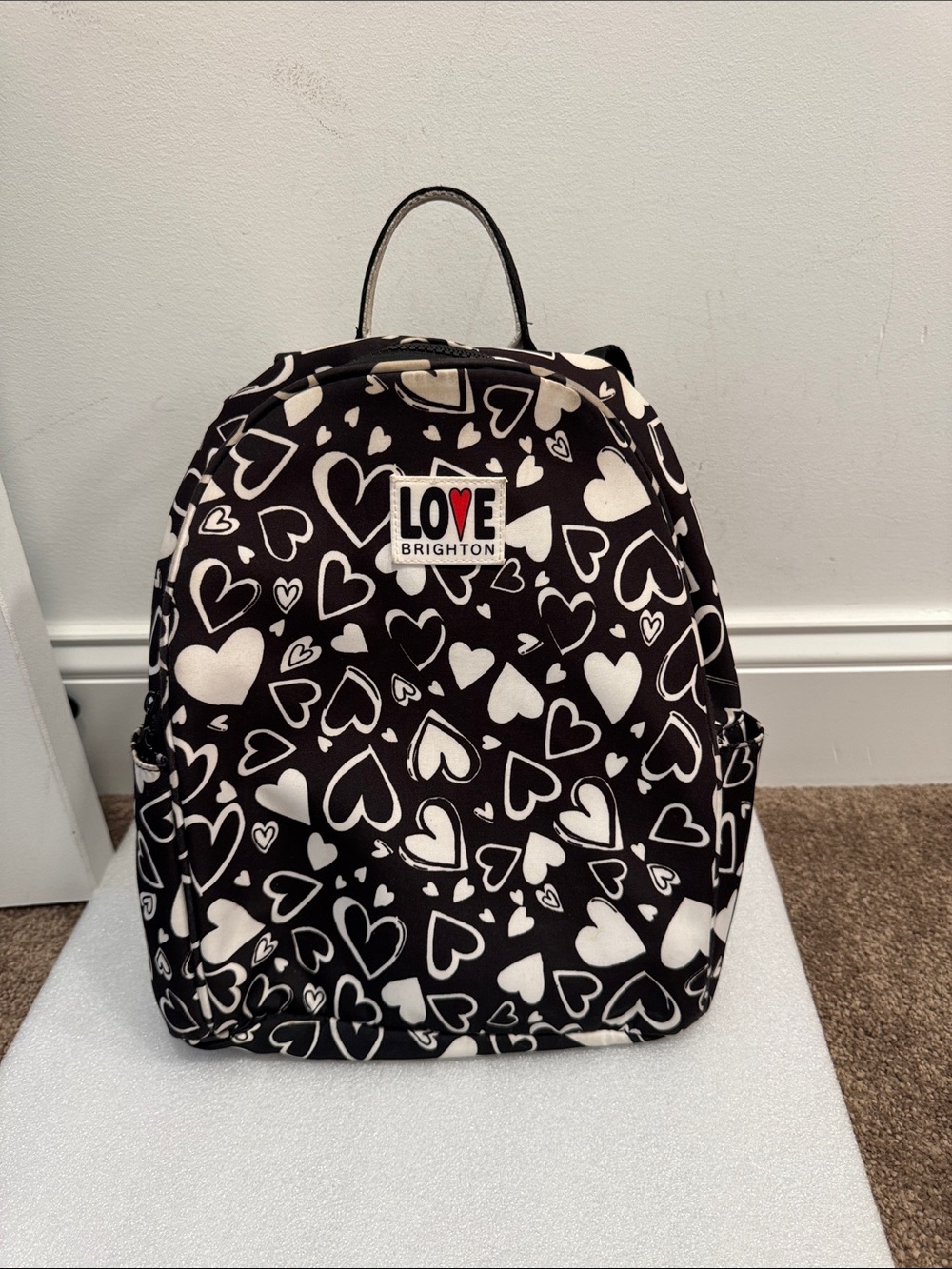 Brighton love Brighton hearts mini canvas backpack